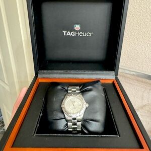 Tag Heuer Watch with original box, travel case, brocures